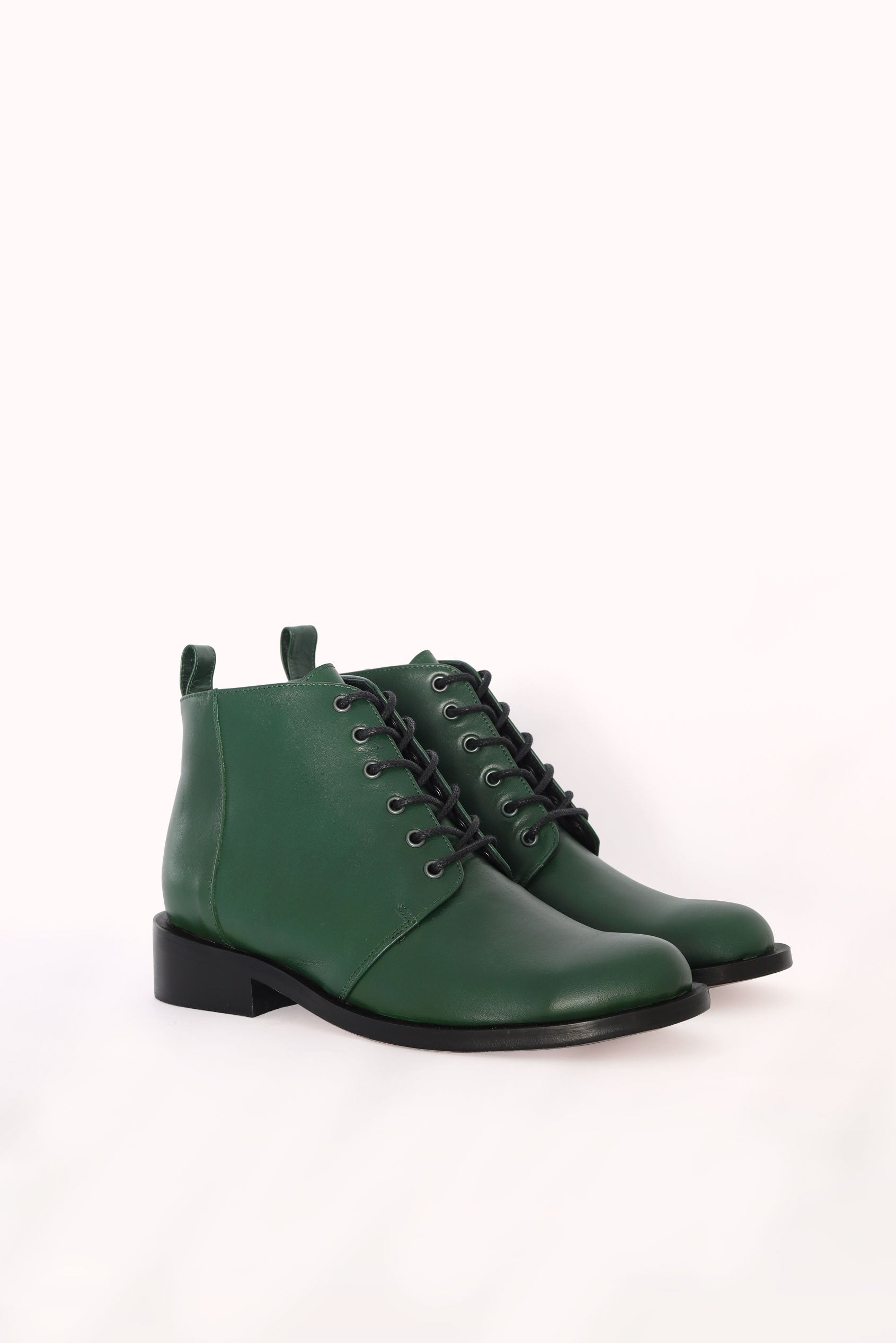 Verde Botella Botines Verdes Ante Botas 1460 De Piel Smooth En