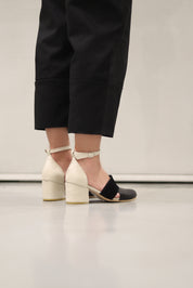 Zapato Mara Blanco Negro