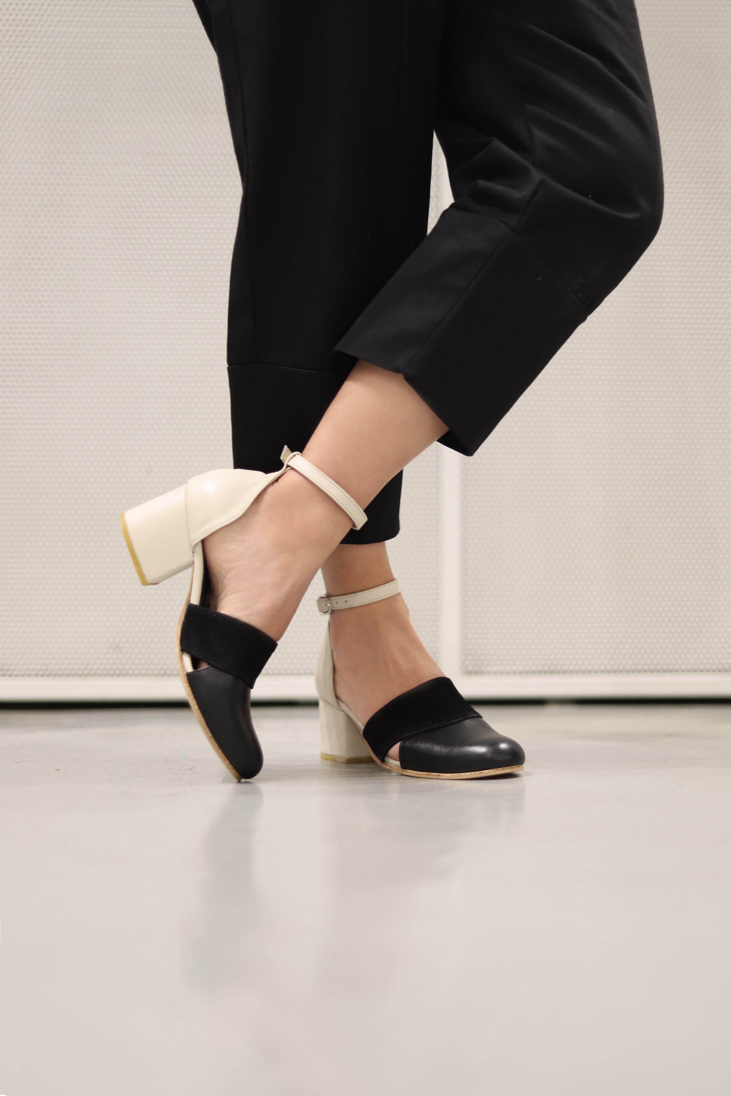 Zapato Mara Blanco Negro