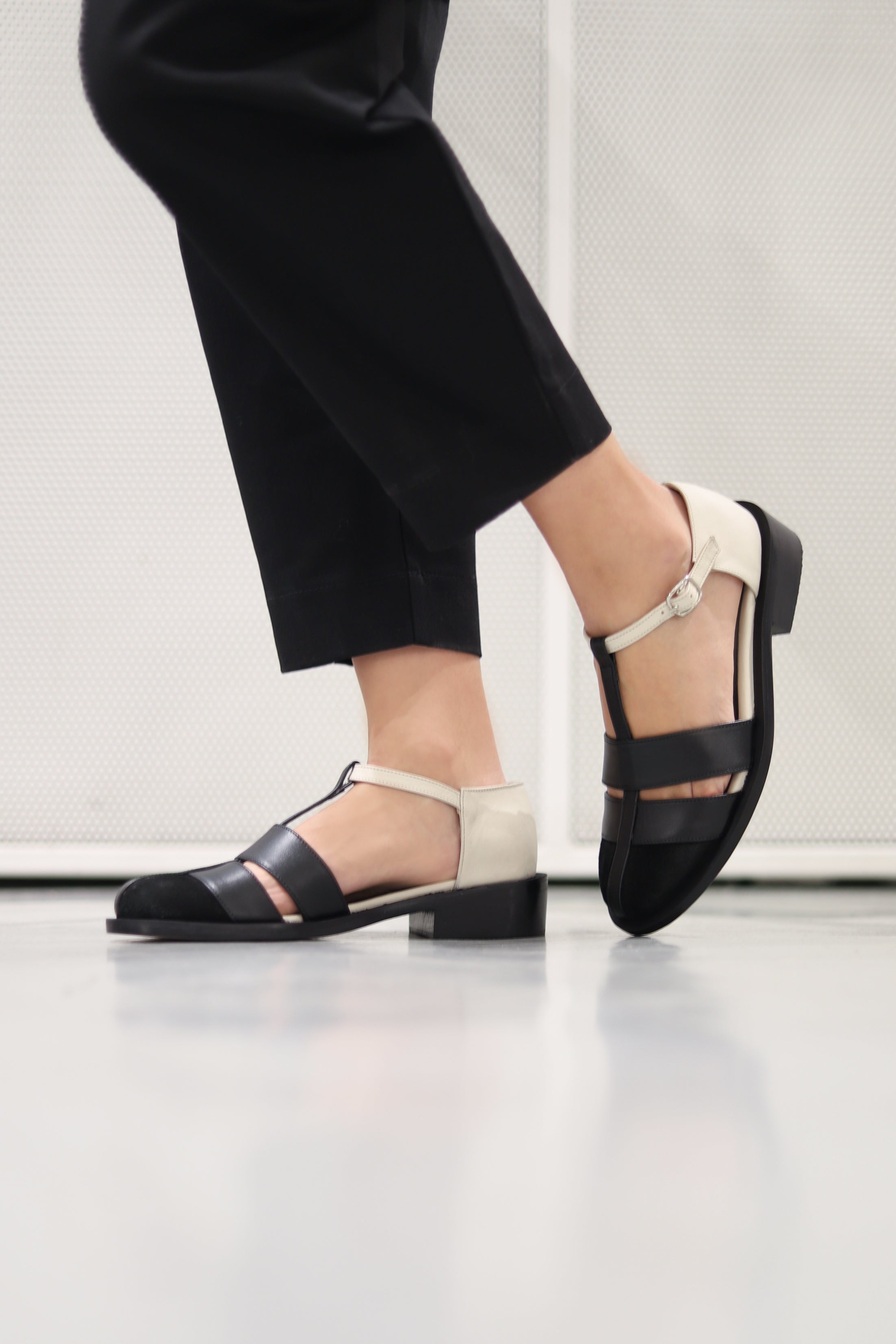 Zapato Gia Blanco Negro