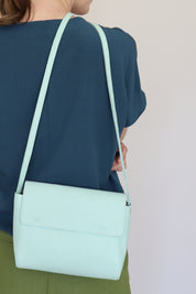 Cartera N.18 Verde Agua Grano