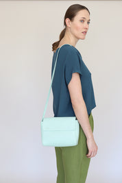 Cartera N.18 Verde Agua Grano