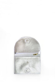 Billetera N.3 Plateado Escamas