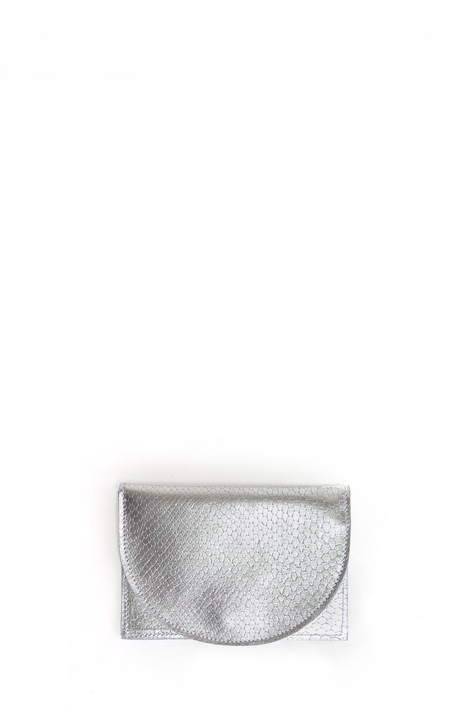 Billetera N.3 Plateado Escamas