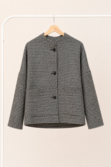 CHAQUETA GAN CUADROS B/N