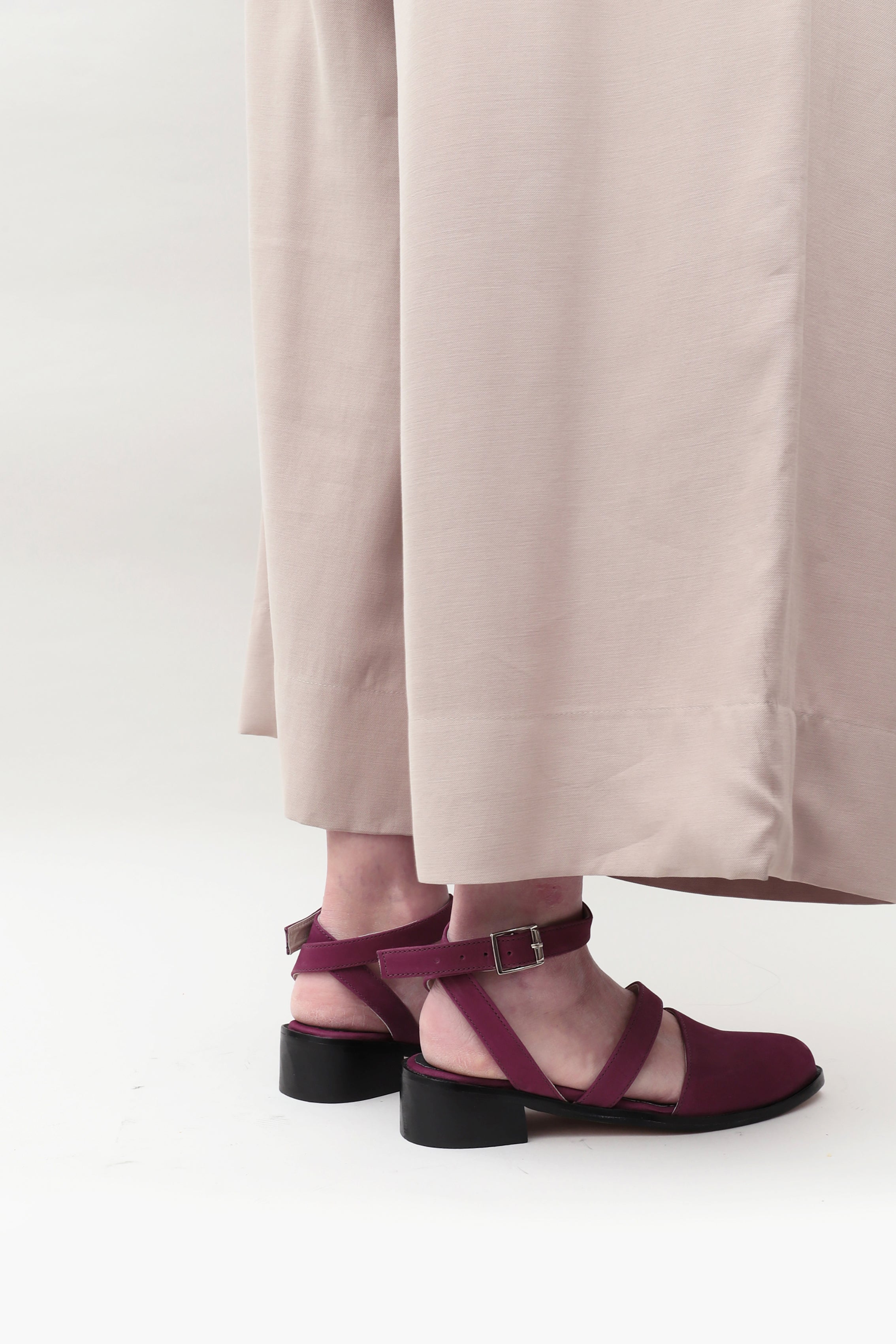 Zapato Olivo burdeo