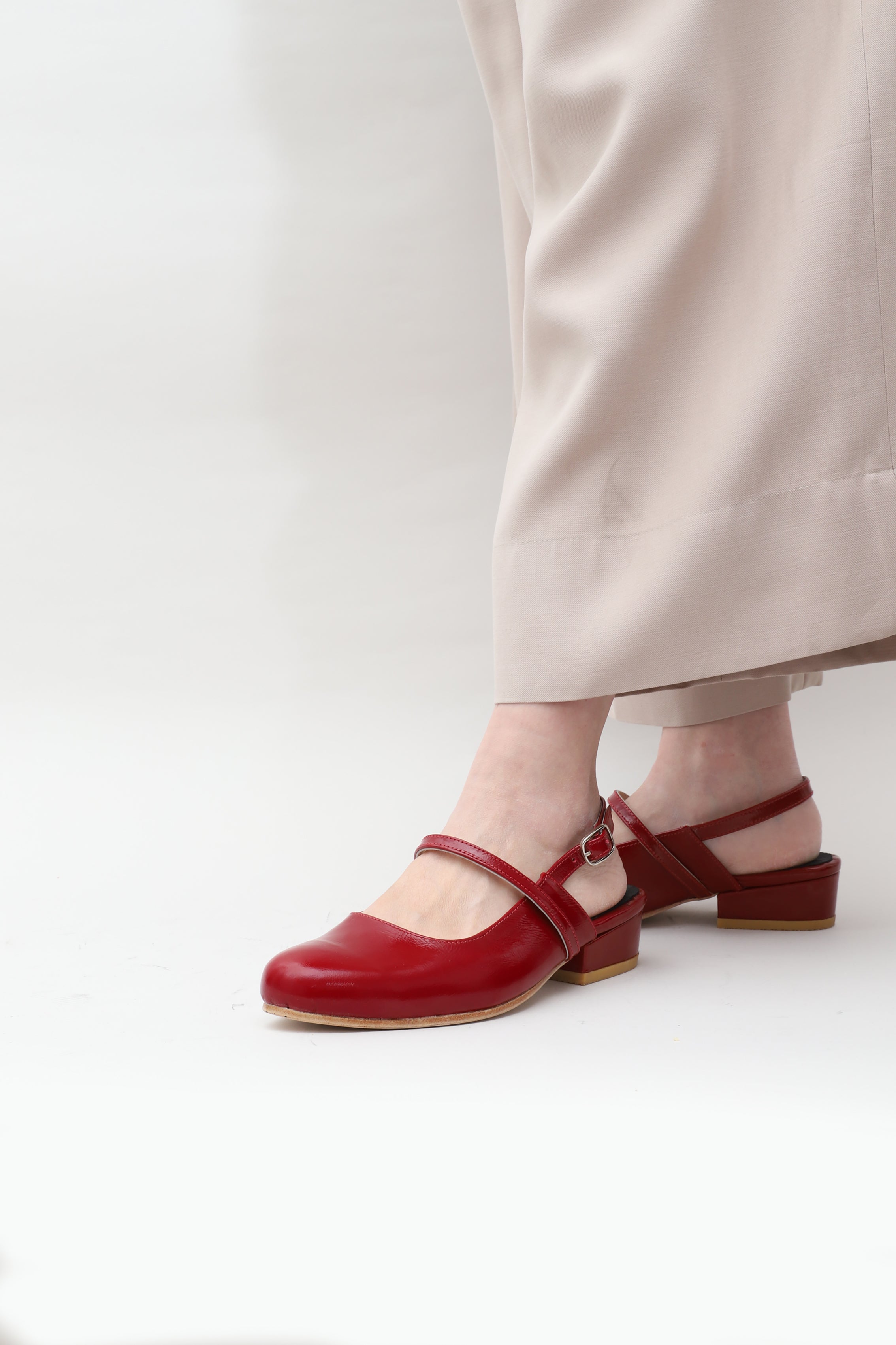 Zapato Calo Rojo