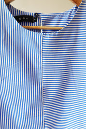TOP LEA AZUL LISTADO