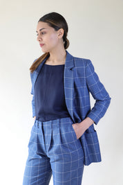 BLAZER NIL CUADROS AZUL