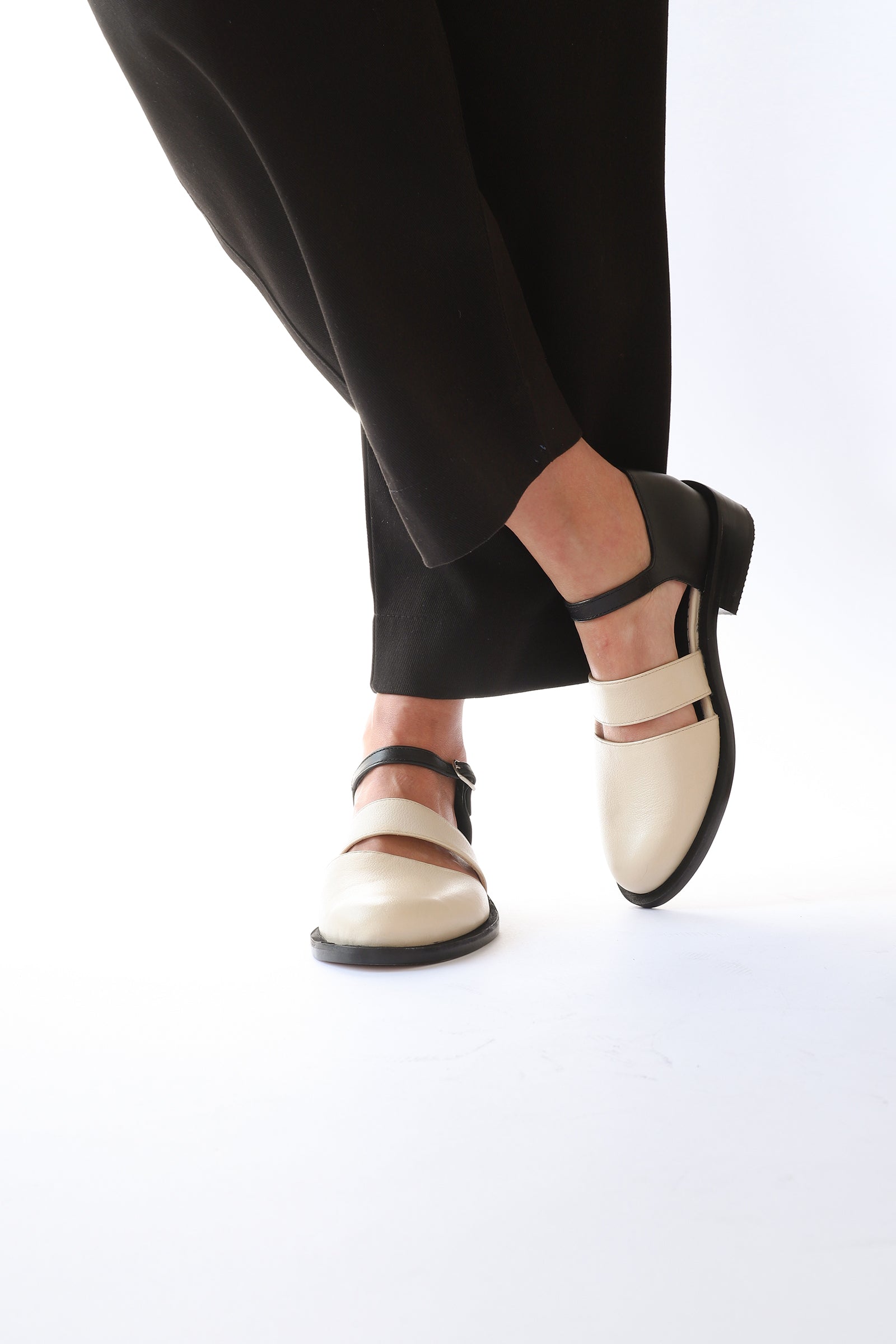 Zapato Chilco Blanco negro