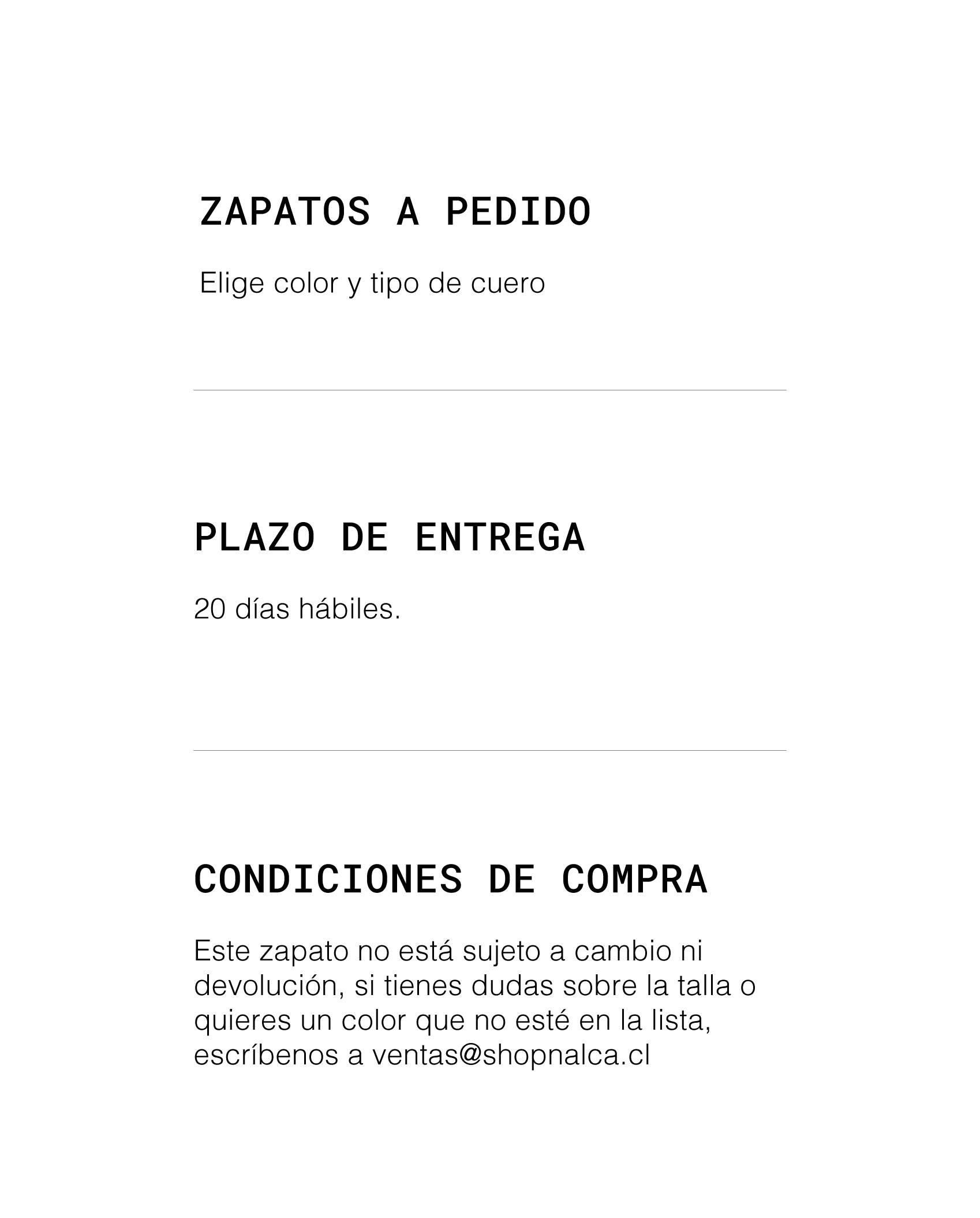 Zapato Tevo - A pedido