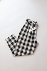 PANTALÓN NIU CUADROS BN