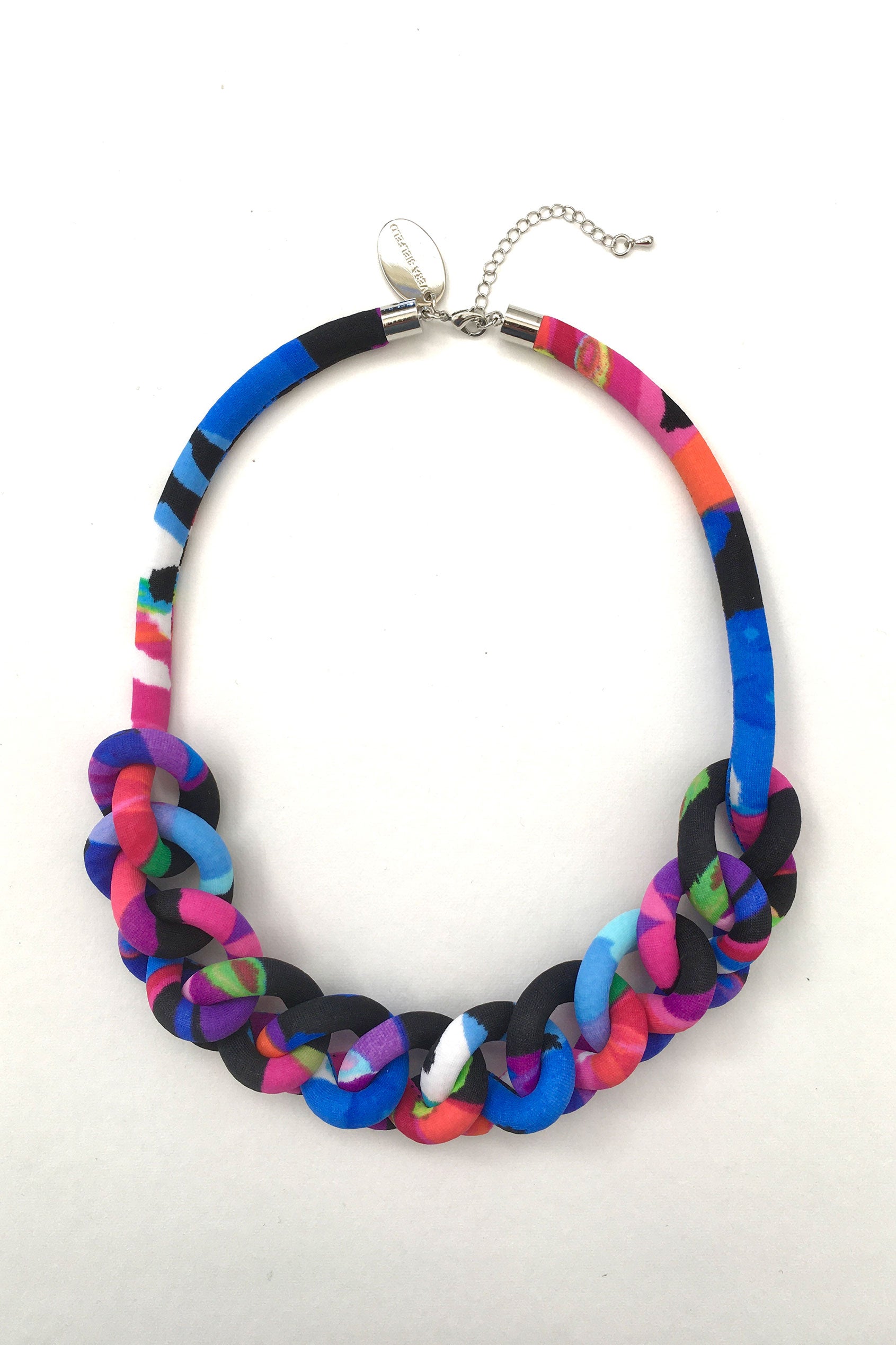 Collar Cadena multicolor ochentero
