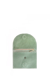 Billetera N.3 Verde Agua Escamas